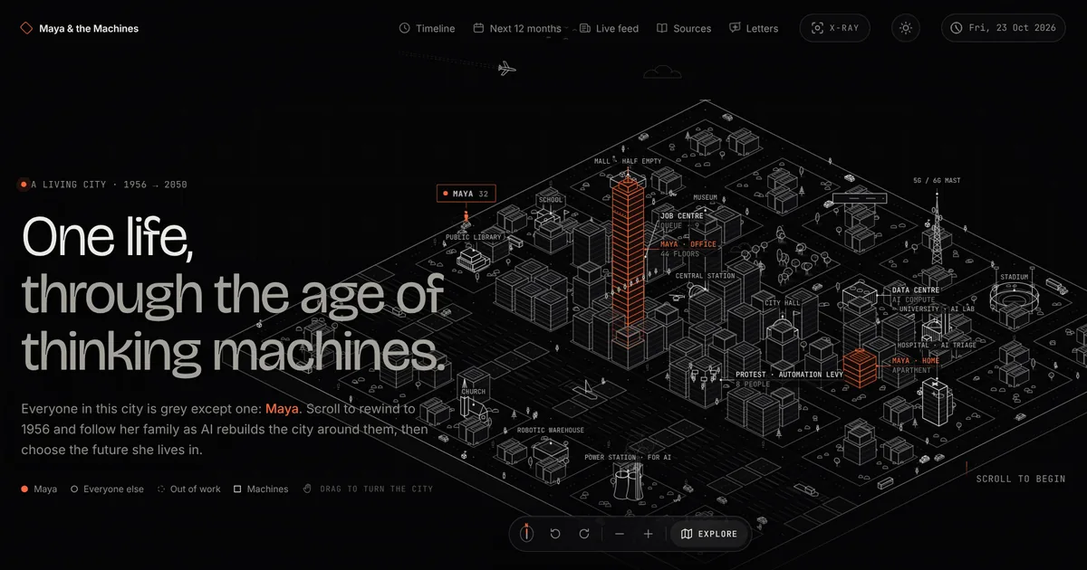 Maya & the Machines website