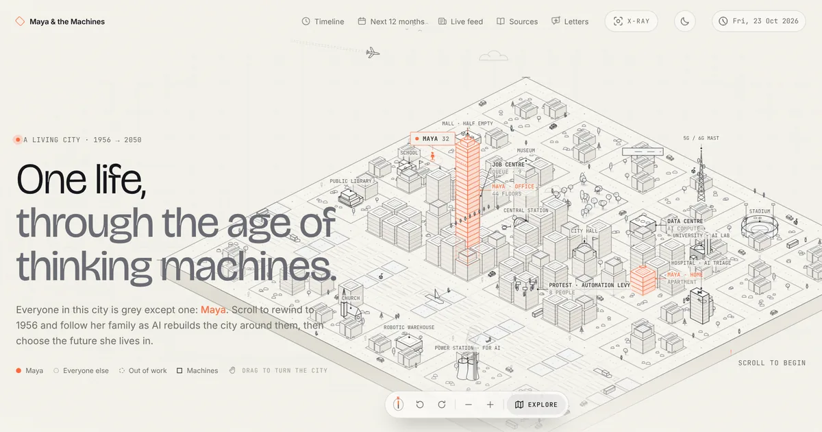 Maya & the Machines website